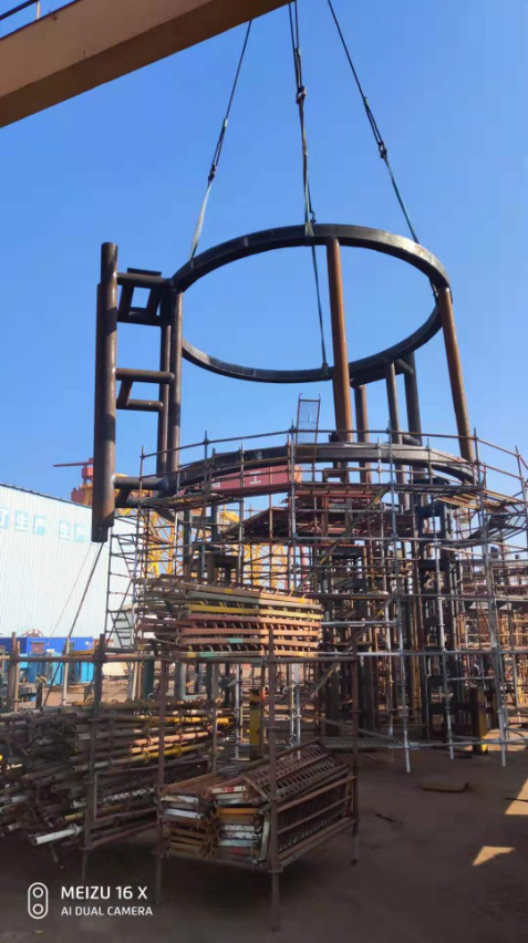 中山基地首套——10＃4A鋼套籠產(chǎn)品制作完成