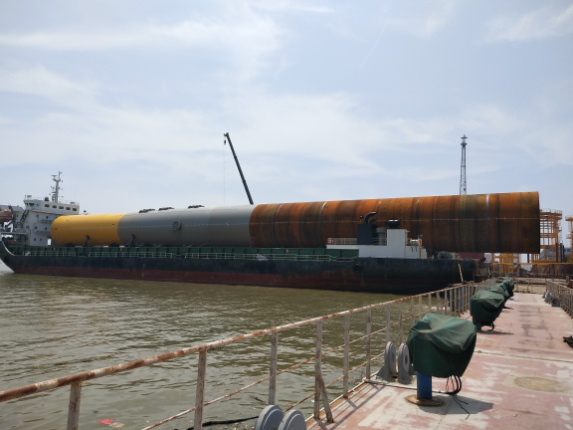 中山基地完成第十二套單樁裝船交付 再創(chuàng)時(shí)效記錄.png